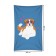 Decorative panel with photo printing "Business dog", vertical, size 100x150 cm