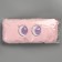 Penal school soft "bunny", 20x8 cm, plush, pink