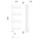 Water towel Terminus "Astra" P24, 70x1200 mm, lower connection, chrome