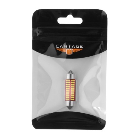 Auto Stuffing LED CARTAGE, C5W, 12 V, 20 SMD, 39 mm, white light-2
