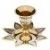 Climber "Zvezda" for 1 candle, brass 9.5x9.5x6.5 cm