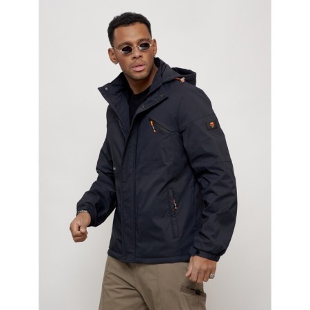 Sports male jacket, size 52, dark blue color-2