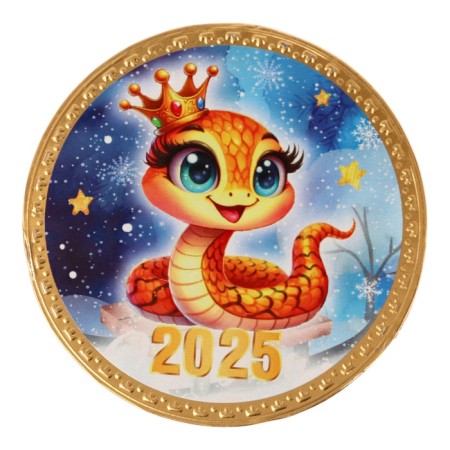 New Year. Chocolate medal "Symbol 2025", 25 g-1