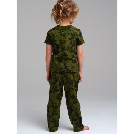 Pajama for a boy PlayTode: T -shirt and trousers, height 110 cm-3