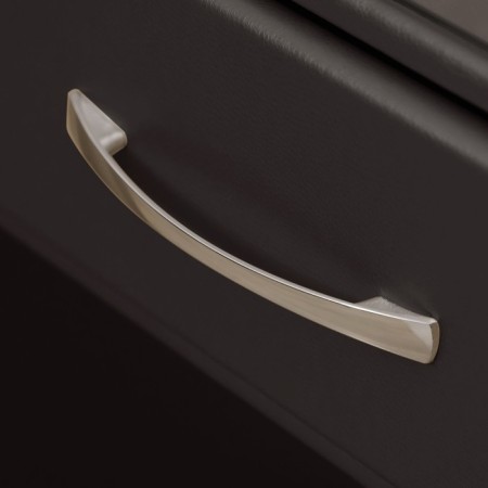 Narrow cabinet "Alero", 1 box, 410 × 430 × 530 mm, eco -leather, color bitter chocolate-4