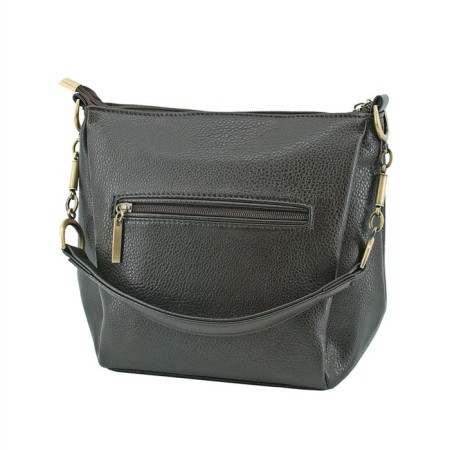 Women's bag (B2804-01140) Artificial leather + suede, brown, 1x210x19 cm-2