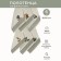 A set of wuffed napkins Diva Afrodita Ceylin "Oliva", size 50x70 cm, 6 pcs