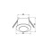Built -in traffic sensor SEN50, 500W, 6M 360 °, white color, D = 94mm