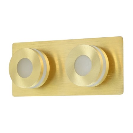 Punctum lamp 2x5W LED IP44 gold 10x24x6.5cm