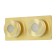 Punctum lamp 2x5W LED IP44 gold 10x24x6.5cm