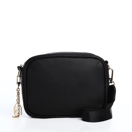 Women's bag of artificial leather "Black", 19x14x6 cm.-7