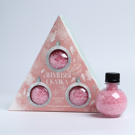 Gift set of cosmetics "Winter Fairy Tale", bath salt 3 x 190 g, pure happiness-5