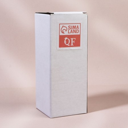 Organizer for storing cotton sticks and disks "Bamboo", with a lid, 2 removable sections, 7 × 18.5 cm, in a cardboard box, a transparent color-9