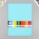 A set of felt 22x30 cm, 5 sheets, Korea, col. blue Lagoon