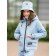 Jacket for girls, height 116 cm, blue color