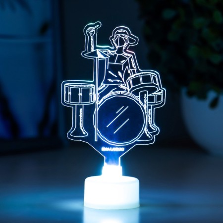 Light "Drummer" LED RGB 6 colors from batteries LR1130, 3pc 7x10.5 cm Risalux-4