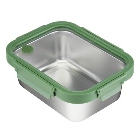 Smart Solutions lunch box, glass cover, 1.2 l, green color