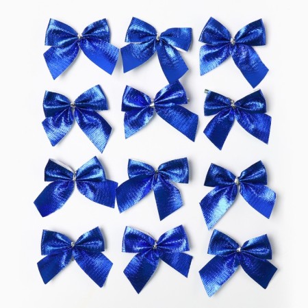 Christmas tree toy New Year's "Bows", for the New Year, blue color-1