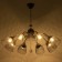 Ricardo chandelier 8he27 40W black 71x71x38-65cm Bayerlux