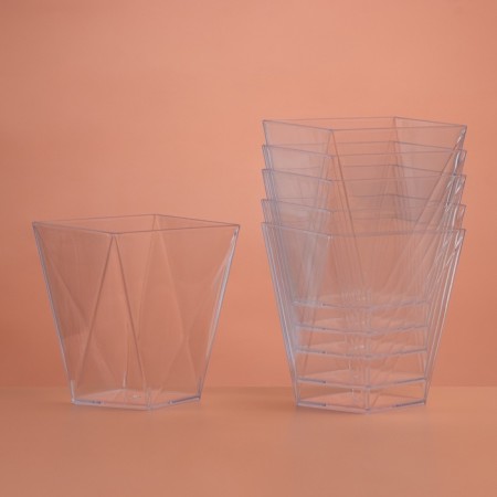 The form of plastic disposable for the buffet "Rubin", 90 ml, transparent, 15 pcs/units.-3