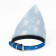 A collar with a scarf "Bright Life", 32 x 1 cm, blue