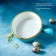 Porcelain magisto magistro "Cerera", 500 ml, d = 15 cm, blue color