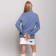 Turtleneck female color indigo, size One size (46-50)