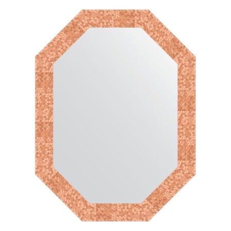 Mirror in the baguette frame, honeycomb copper 70 mm, 62x82 cm