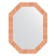 Mirror in the baguette frame, honeycomb copper 70 mm, 62x82 cm