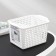 Loft storage basket, 2 l, 20 × 13.5 × 12 cm, white color