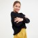Jumper Children's Minaku: Casual Collection Kids, Black Color, Height 122