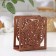 Wooden napkin "leaf", 12 × 12 × 5.5 cm, brown color