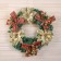 New Year's wreath D-30 cm "Bright fairy tale" Flowers of bows