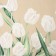 GREATE "Ethel" White Tulips 149x220cm, 100% HL, sarzha 190 g/m2