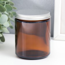 Bank for candles glass with a lid 