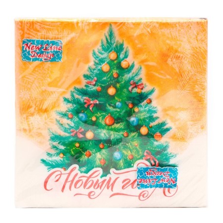 New Year's napkins my paper choice “New Year tree” 3 layers, 33x33 cm, 20 pcs-2