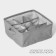 Organizer for linen LADOM, 9 cells, 28 × 28 × 11 cm, color gray color