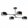 Ceiling EVOLUCE lamp. Sle183402-04. Gemento. 4x60 watts, E14, 68x71.5x32 cm, black color