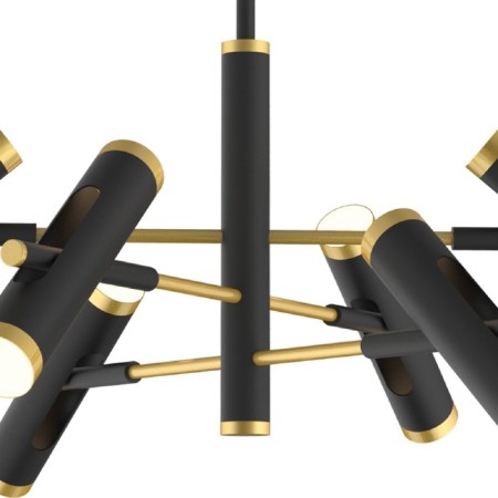 Duplex chandelier, 12x3W LED, 4000K, black color-2