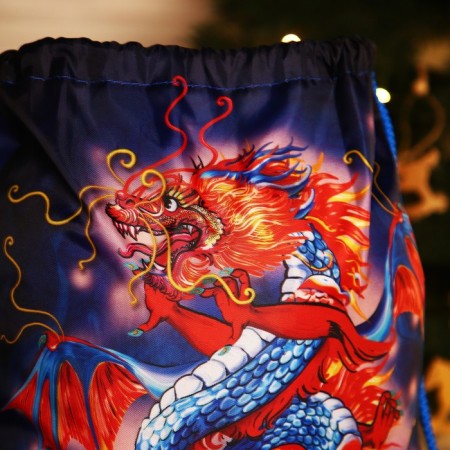 Bag on the lace, the color is blue/multi -colored-3