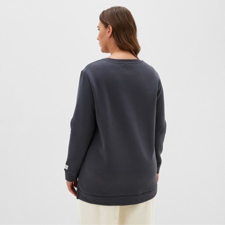 Lenced Women's sweatshirt with the basis of Mist Cozy Style, graphite, size 54-2