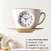 Wall -wall clocks for the kitchen "Cup", silent, 28 x 17 cm, white, aa