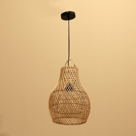 Ceiling Lamp from Rotan "Ari" 1x120W, E27, 25x25x35 cm-1