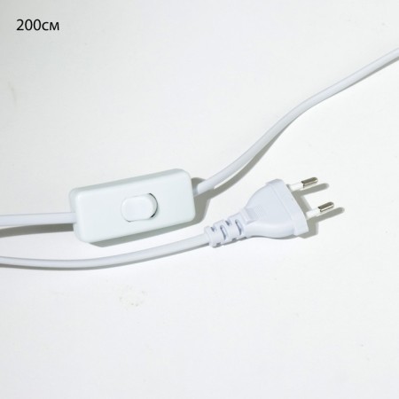 Scoop with a switch on the wire "Chloe" E14 40W white 19x10x18cm-9