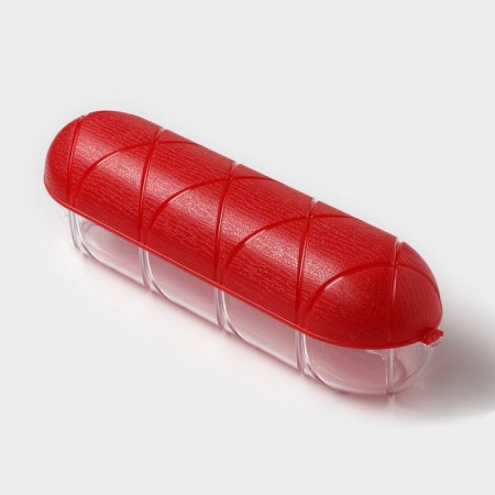 Ricco sausage container 25.8 × 7 × 7 cm, red color-4