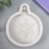 Mold Silicon "New Year's ball with a snowflake" 9x7.5x1.4 cm