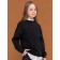 Sweatshirt for girls, height 122 cm, black color