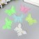 Sticker phosphorus plastic "openwork butterflies 6x5 cm" set 6 pcs 17x12 cm