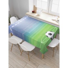 The tablecloth “Important match”, rectangular, Saten, size 120x145 cm