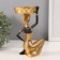 Souvenir Polystone Summary "African Rudo with a large basin on the head" D = 8 cm 9.5x9.5x18 cm 106